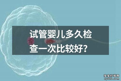 试管婴儿多久检查一次比较好？