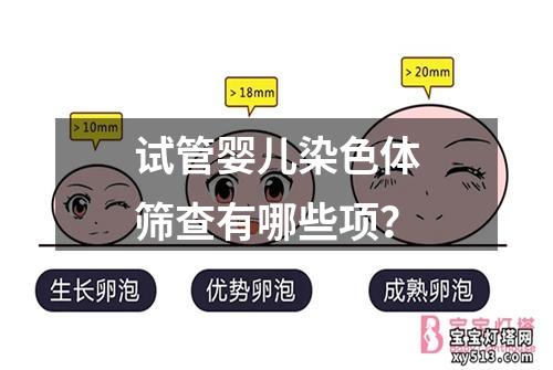 试管婴儿染色体筛查有哪些项？