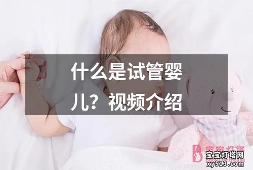 什么是试管婴儿？视频介绍