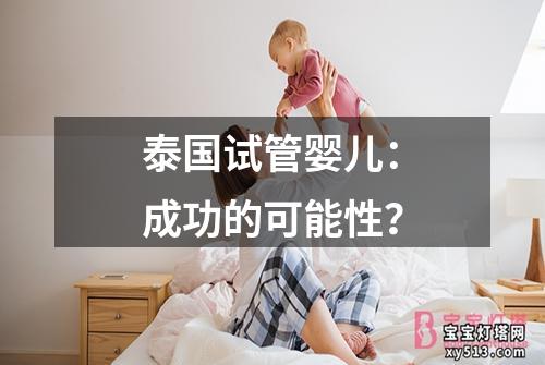 泰国试管婴儿：成功的可能性？