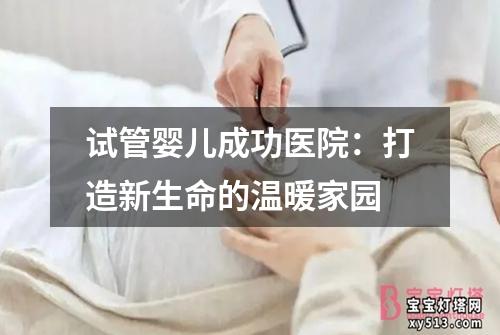 试管婴儿成功医院：打造新生命的温暖家园