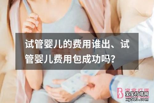 试管婴儿的费用谁出、试管婴儿费用包成功吗？