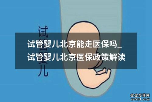 试管婴儿北京能走医保吗_试管婴儿北京医保政策解读