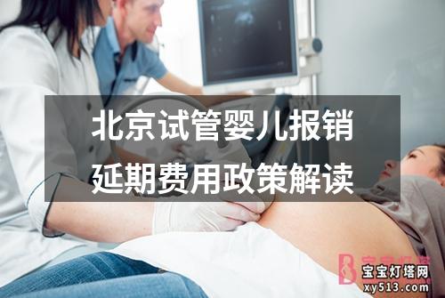 北京试管婴儿报销延期费用政策解读