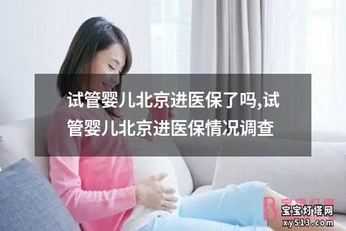 试管婴儿北京进医保了吗,试管婴儿北京进医保情况调查