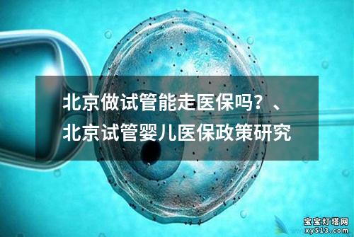 北京做试管能走医保吗？、北京试管婴儿医保政策研究