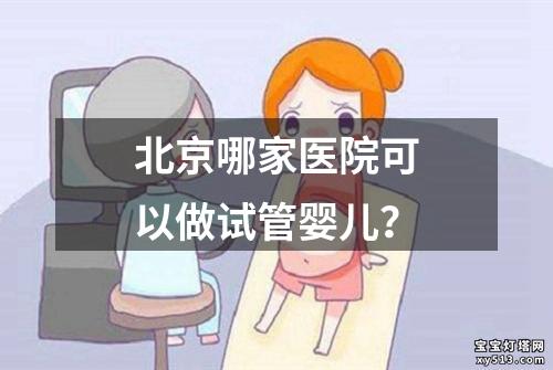 北京哪家医院可以做试管婴儿？