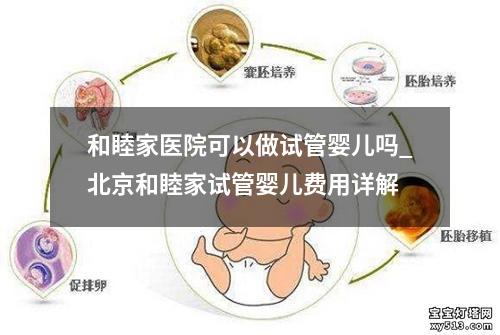 和睦家医院可以做试管婴儿吗_北京和睦家试管婴儿费用详解