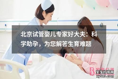 北京试管婴儿专家好大夫：科学助孕，为您解答生育难题