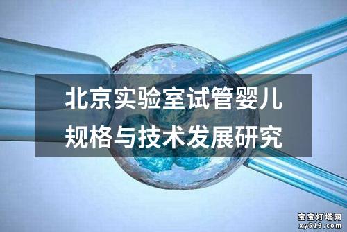 北京实验室试管婴儿规格与技术发展研究