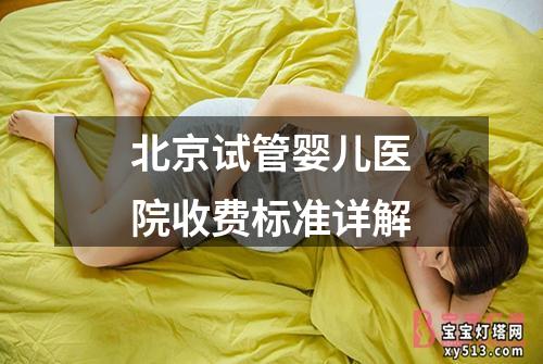 北京试管婴儿医院收费标准详解