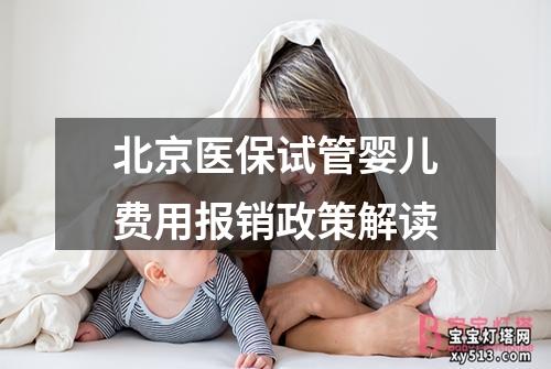 北京医保试管婴儿费用报销政策解读