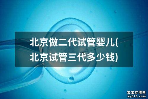 北京做二代试管婴儿(北京试管三代多少钱)