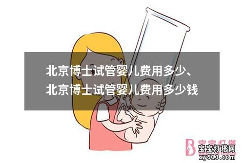 北京博士试管婴儿费用多少、北京博士试管婴儿费用多少钱