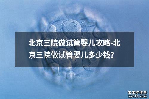 北京三院做试管婴儿攻略-北京三院做试管婴儿多少钱？