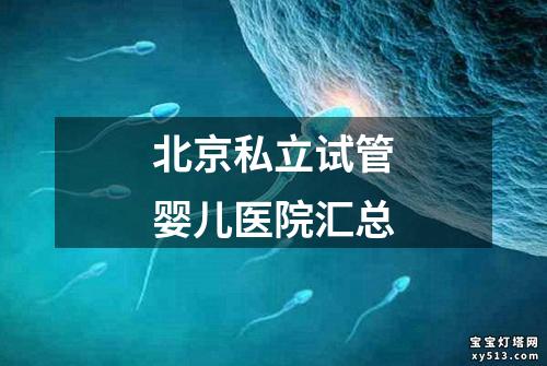 北京私立试管婴儿医院汇总