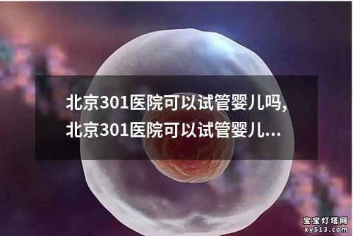 北京301医院可以试管婴儿吗,北京301医院可以试管婴儿吗知乎