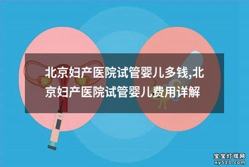 北京妇产医院试管婴儿多钱,北京妇产医院试管婴儿费用详解