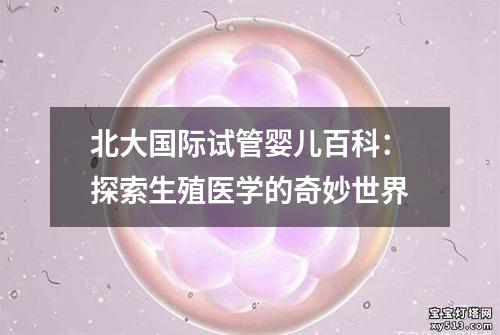 北大国际试管婴儿百科：探索生殖医学的奇妙世界