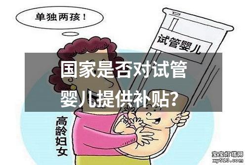 国家是否对试管婴儿提供补贴？