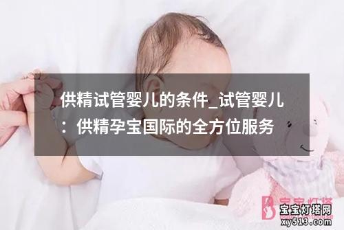 供精试管婴儿的条件_试管婴儿：供精孕宝国际的全方位服务