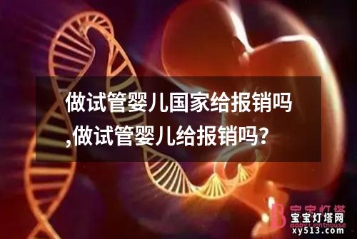 做试管婴儿国家给报销吗,做试管婴儿给报销吗？