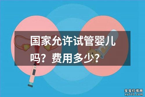 国家允许试管婴儿吗？费用多少？