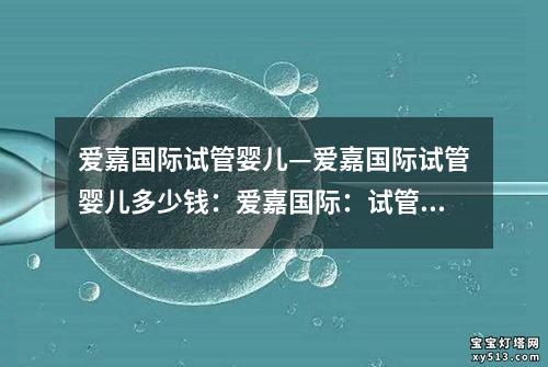 爱嘉国际试管婴儿—爱嘉国际试管婴儿多少钱：爱嘉国际：试管婴儿的全面指导