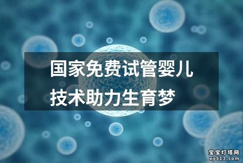 国家免费试管婴儿技术助力生育梦