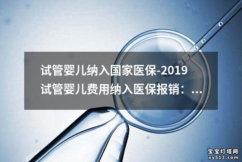 试管婴儿纳入国家医保-2019试管婴儿费用纳入医保报销：试管婴儿纳入国家医保：实现医疗公平