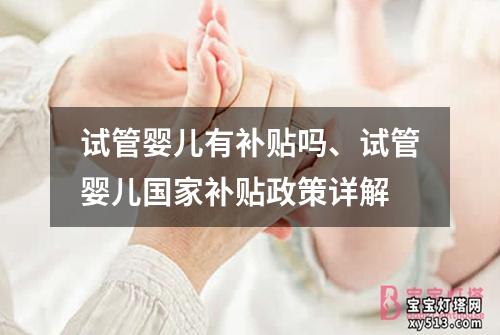 试管婴儿有补贴吗、试管婴儿国家补贴政策详解