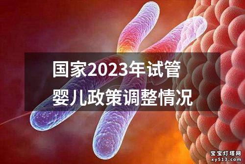 国家2023年试管婴儿政策调整情况