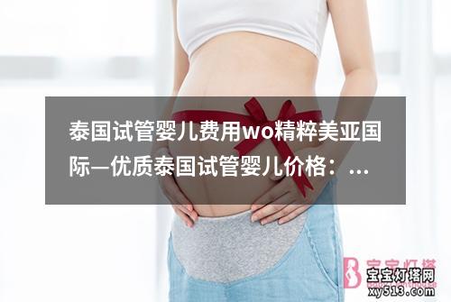 泰国试管婴儿费用wo精粹美亚国际—优质泰国试管婴儿价格：泰国试管婴儿费用wo精粹美亚国际：全面解析及费用预估