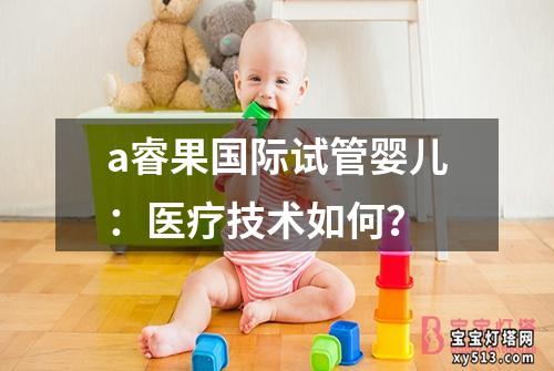 a睿果国际试管婴儿：医疗技术如何？