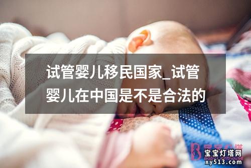 试管婴儿移民国家_试管婴儿在中国是不是合法的