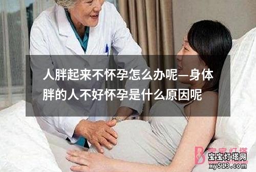 人胖起来不怀孕怎么办呢—身体胖的人不好怀孕是什么原因呢