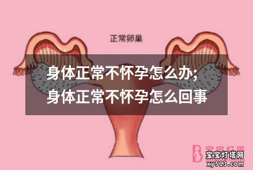 身体正常不怀孕怎么办;身体正常不怀孕怎么回事