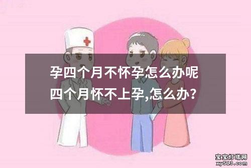 孕四个月不怀孕怎么办呢 四个月怀不上孕,怎么办？