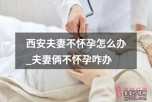 西安夫妻不怀孕怎么办_夫妻俩不怀孕咋办