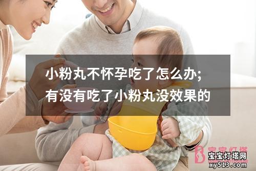 小粉丸不怀孕吃了怎么办;有没有吃了小粉丸没效果的