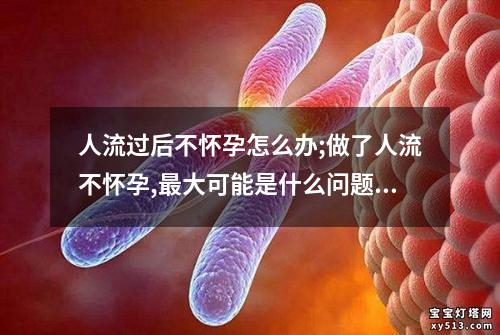 人流过后不怀孕怎么办;做了人流不怀孕,最大可能是什么问题？