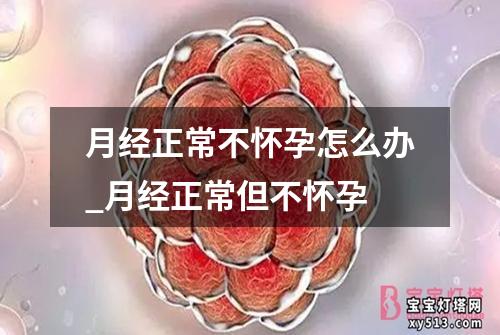 月经正常不怀孕怎么办_月经正常但不怀孕