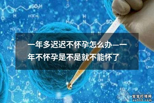 一年多迟迟不怀孕怎么办—一年不怀孕是不是就不能怀了