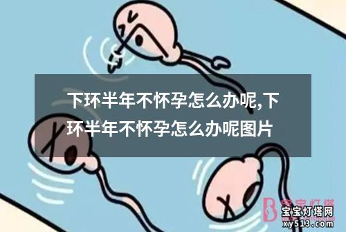 下环半年不怀孕怎么办呢,下环半年不怀孕怎么办呢图片