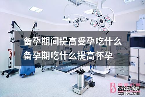 备孕期间提高受孕吃什么备孕期吃什么提高怀孕