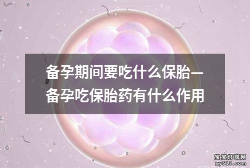 备孕期间要吃什么保胎—备孕吃保胎药有什么作用