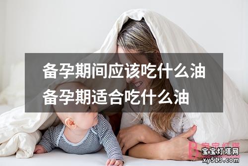 备孕期间应该吃什么油备孕期适合吃什么油