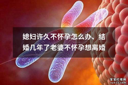 媳妇许久不怀孕怎么办、结婚几年了老婆不怀孕想离婚