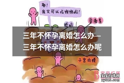 三年不怀孕离婚怎么办—三年不怀孕离婚怎么办呢