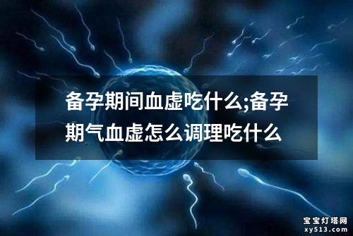 备孕期间血虚吃什么;备孕期气血虚怎么调理吃什么